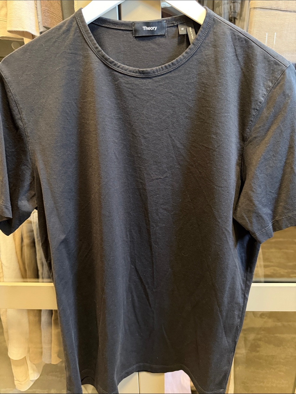 Theory Men's Short Sleeve Crew Tee in Black